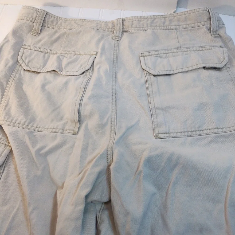 Unionbay Mens 36 Cargo Shorts Tan Khaki Cotton Utility Hiking Casual GorpCore